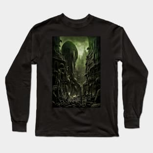 Nightmare Cityscape 03 Long Sleeve T-Shirt